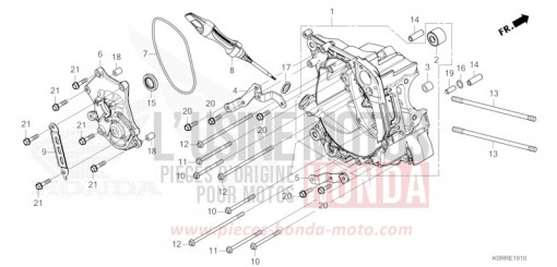 RIGHT CRANKCASE SH125ADR de 2024